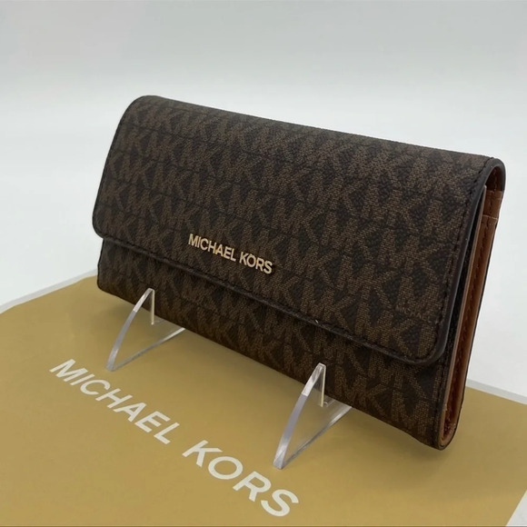 Michael Kors Trifold Wallet Brown - Picture 1 of 10